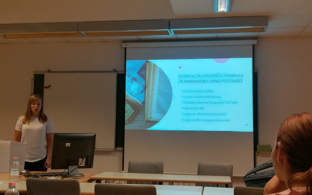 Minimalna urna postavka v atipičnih oblikah dela