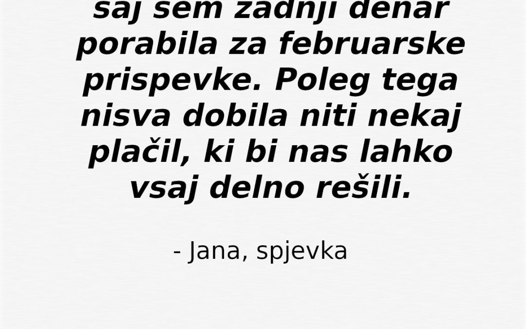 Zbiramo zgodbe prekarcev, ki zaradi epidemije nimajo prihodkov